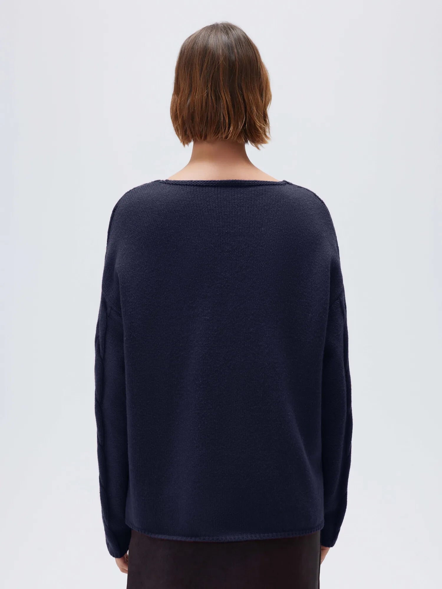 Cashmere V Neck Cable Sweaters