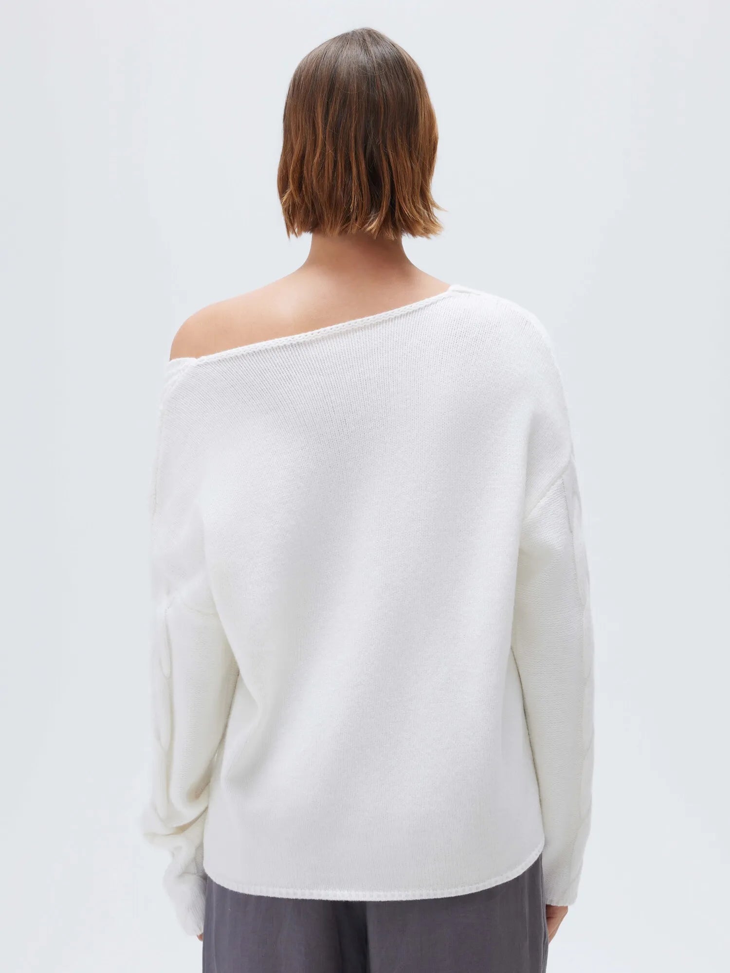 Cashmere V Neck Cable Sweaters
