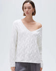 Cashmere V Neck Cable Sweaters
