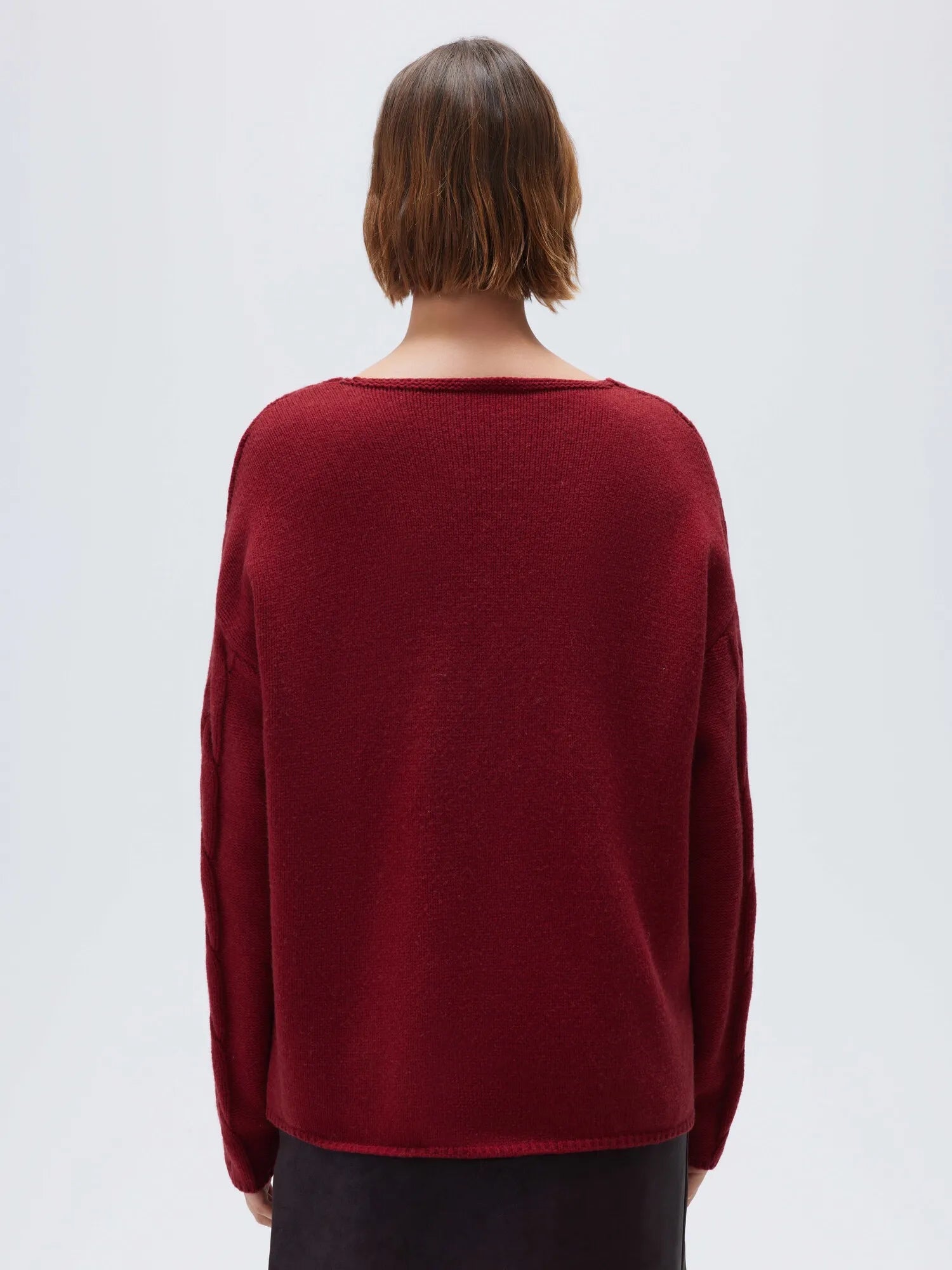 Cashmere V Neck Cable Sweaters