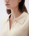 SUUKSESS Women Cashmere Oversized V Neck Pullover Sweaters Long Sleeve Collared Knit Jumper Tops-SUUKSESS-SUUKSESS
