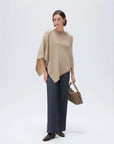 SUUKSESS Women Cashmere Knit Poncho Shrug Bolero Lightweight Shawl Wraps Pullover Sweater-SUUKSESS-SUUKSESS