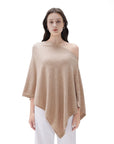 SUUKSESS Women Cashmere Knit Poncho Shrug Bolero Lightweight Shawl Wraps Pullover Sweater-SUUKSESS-SUUKSESS