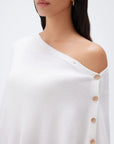 SUUKSESS Women Cashmere Knit Poncho Shrug Bolero Lightweight Shawl Wraps Pullover Sweater-SUUKSESS-SUUKSESS