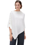 SUUKSESS Women Cashmere Knit Poncho Shrug Bolero Lightweight Shawl Wraps Pullover Sweater-SUUKSESS-SUUKSESS