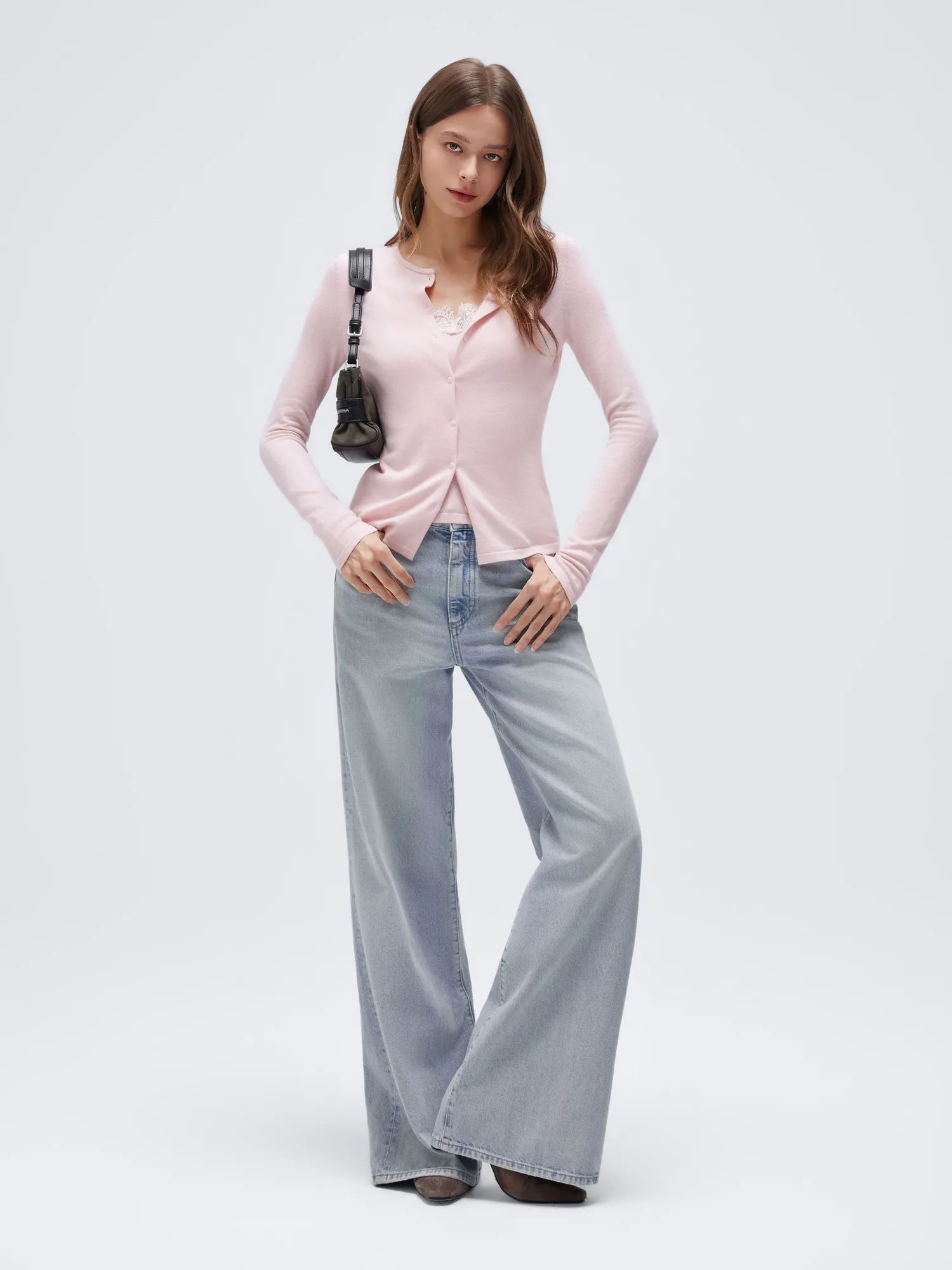 Cashmere Lace Knit Tops-SUUKSESS-SUUKSESS