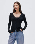 Cashmere Lace Knit Tops-SUUKSESS-SUUKSESS