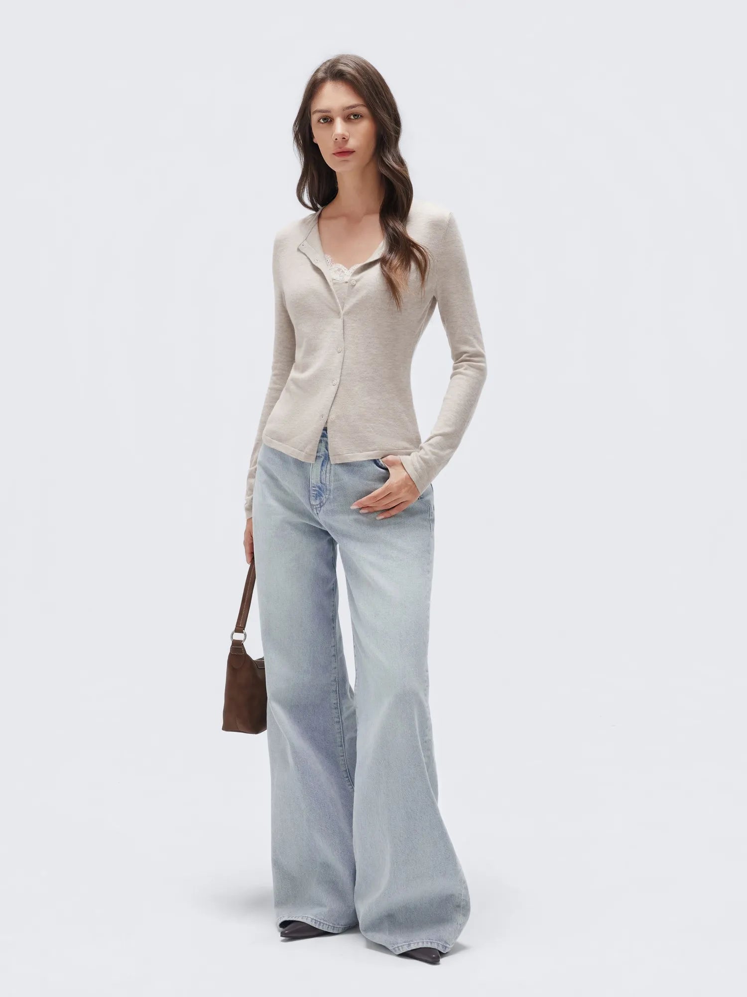 Cashmere Lace Knit Tops-SUUKSESS-SUUKSESS