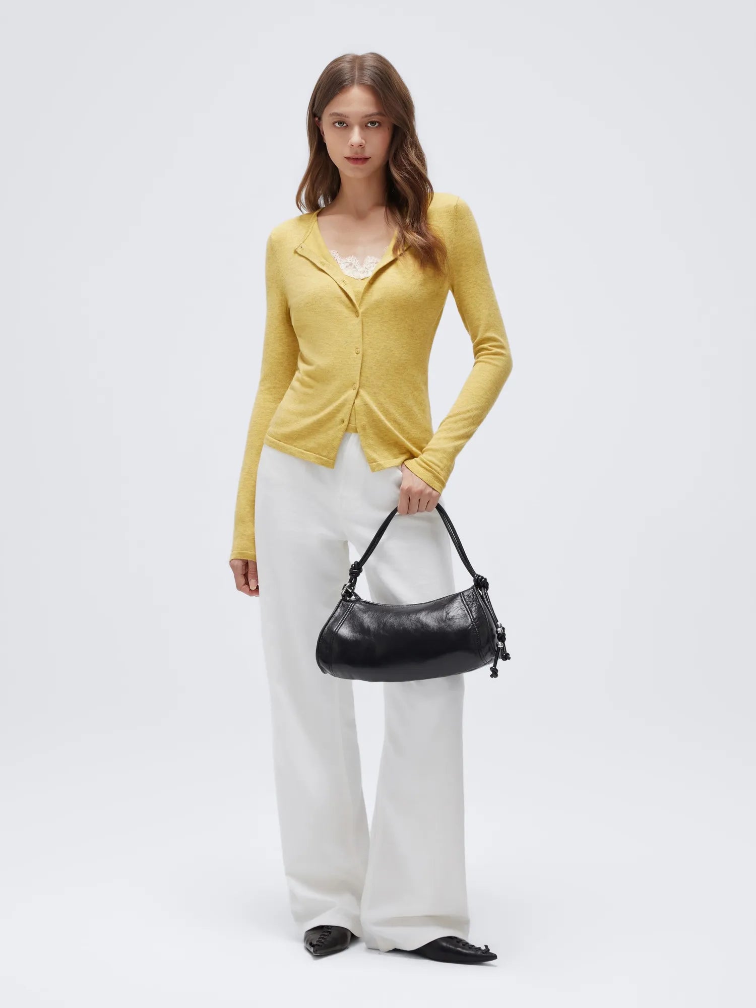 Cashmere Lace Knit Tops-SUUKSESS-SUUKSESS
