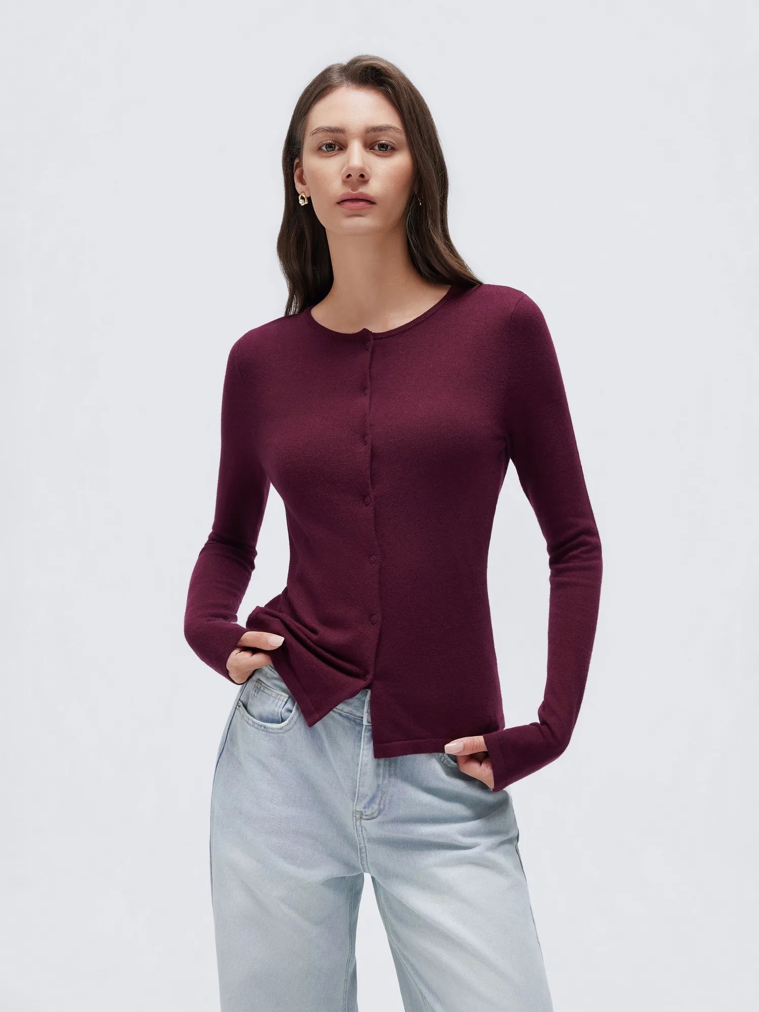 Cashmere Lace Knit Tops-SUUKSESS-SUUKSESS