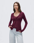 Cashmere Lace Knit Tops-SUUKSESS-SUUKSESS