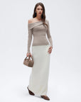 Wool Blend Off the Shoulder Sweater
