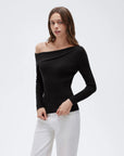 Wool Blend Off the Shoulder Sweater