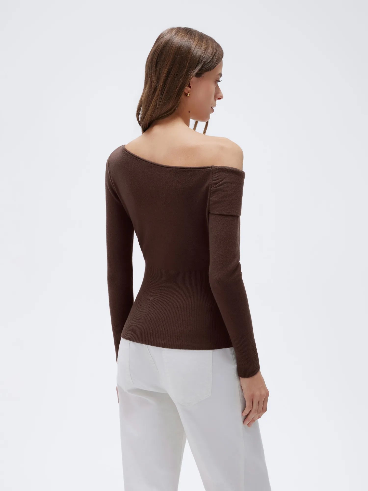 Wool Blend Off the Shoulder Sweater