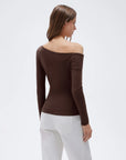 Wool Blend Off the Shoulder Sweater