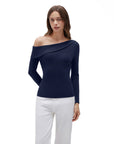 Wool Blend Off the Shoulder Sweater