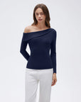 Wool Blend Off the Shoulder Sweater