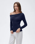Wool Blend Off the Shoulder Sweater