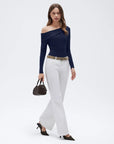 Wool Blend Off the Shoulder Sweater