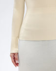 Wool Blend Off the Shoulder Sweater