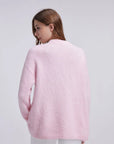 Oversized Fuzzy Knit Crew Neck Sweater - Long Sleeve
