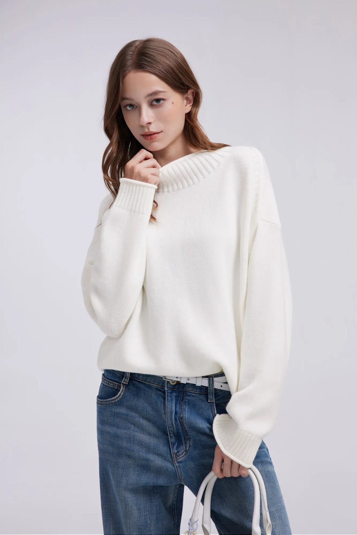 Cashmere Blend Oversized Sweater
