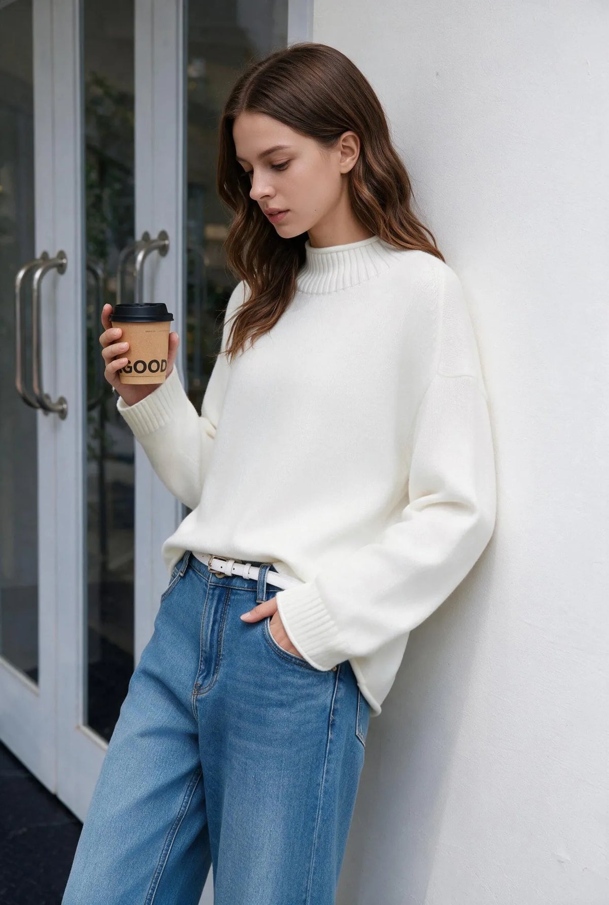 Cashmere Blend Oversized Sweater