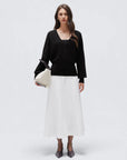 Wool V Neck Wrap Sweater - Long Sleeve-SUUKSESS-SUUKSESS