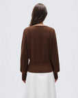 Wool V Neck Wrap Sweater - Long Sleeve-SUUKSESS-SUUKSESS