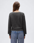 Wool V Neck Wrap Sweater - Long Sleeve-SUUKSESS-SUUKSESS