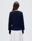 Wool V Neck Wrap Sweater - Long Sleeve-SUUKSESS-SUUKSESS