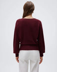 Wool V Neck Wrap Sweater - Long Sleeve-SUUKSESS-SUUKSESS