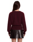 Wool V Neck Wrap Sweater - Long Sleeve-SUUKSESS-SUUKSESS