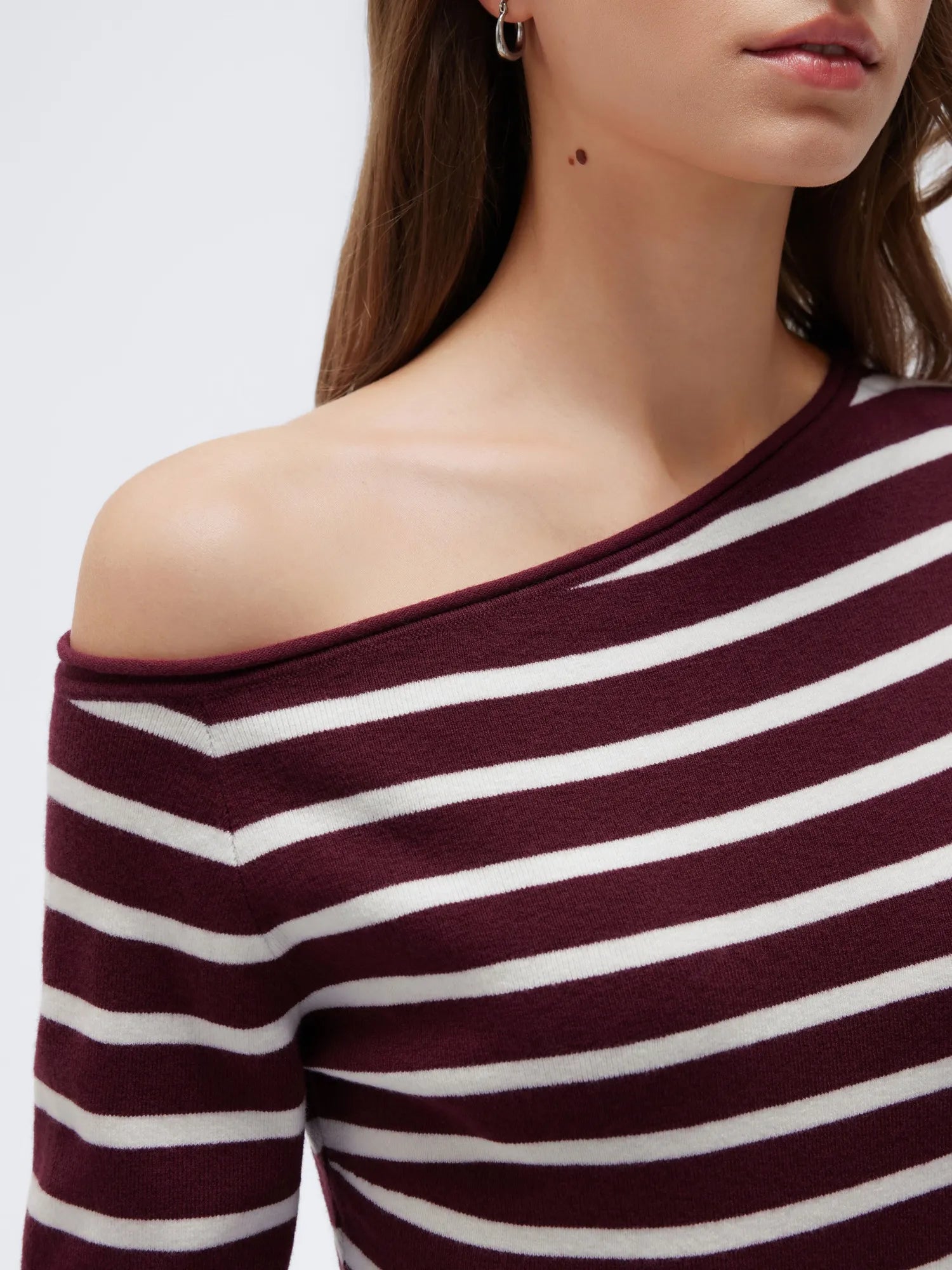 Fall Off the Shoulder Soft Sweater-SUUKSESS-SUUKSESS