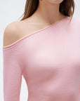 Fall Off the Shoulder Soft Sweater-SUUKSESS-SUUKSESS