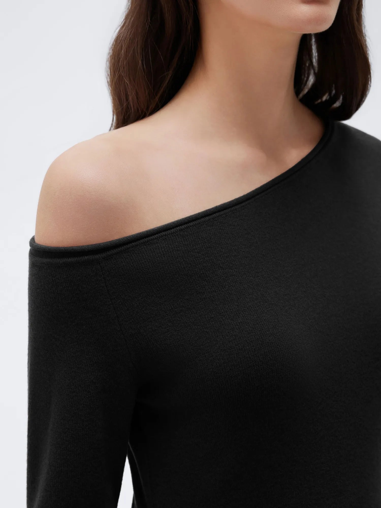 Fall Off the Shoulder Soft Sweater-SUUKSESS-SUUKSESS