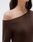 Fall Off the Shoulder Soft Sweater-SUUKSESS-SUUKSESS