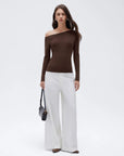 Fall Off the Shoulder Soft Sweater-SUUKSESS-SUUKSESS
