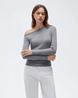 Fall Off the Shoulder Soft Sweater-SUUKSESS-SUUKSESS