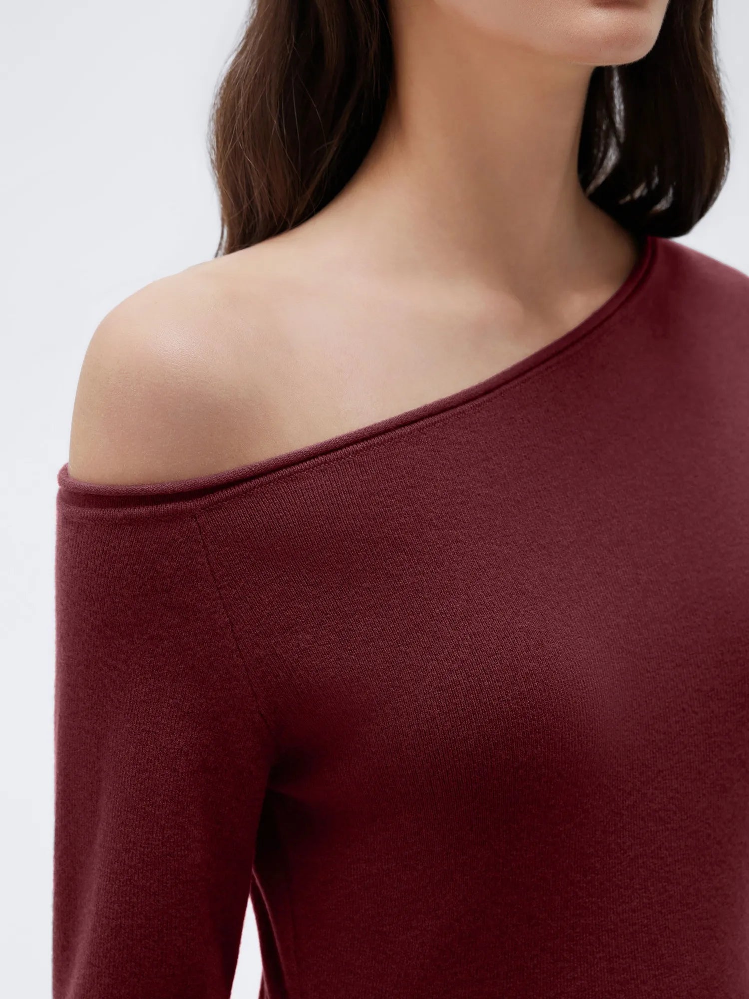 Fall Off the Shoulder Soft Sweater-SUUKSESS-SUUKSESS