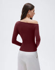 Fall Off the Shoulder Soft Sweater-SUUKSESS-SUUKSESS