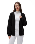 Cashmere Open Front Cardigan Sweaters-SS-Black-XS-SUUKSESS