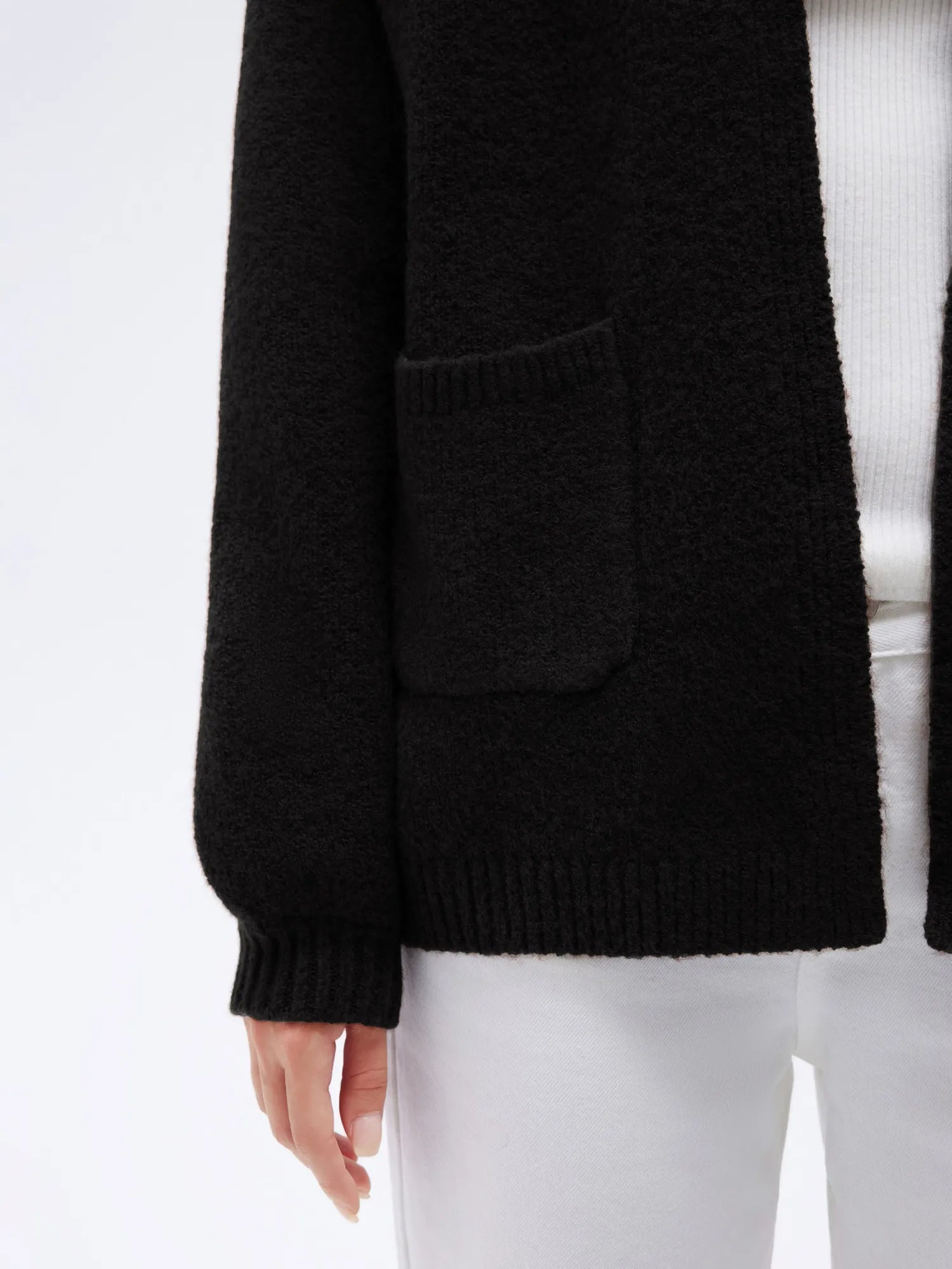 Cashmere Open Front Cardigan Sweaters-SS-SUUKSESS