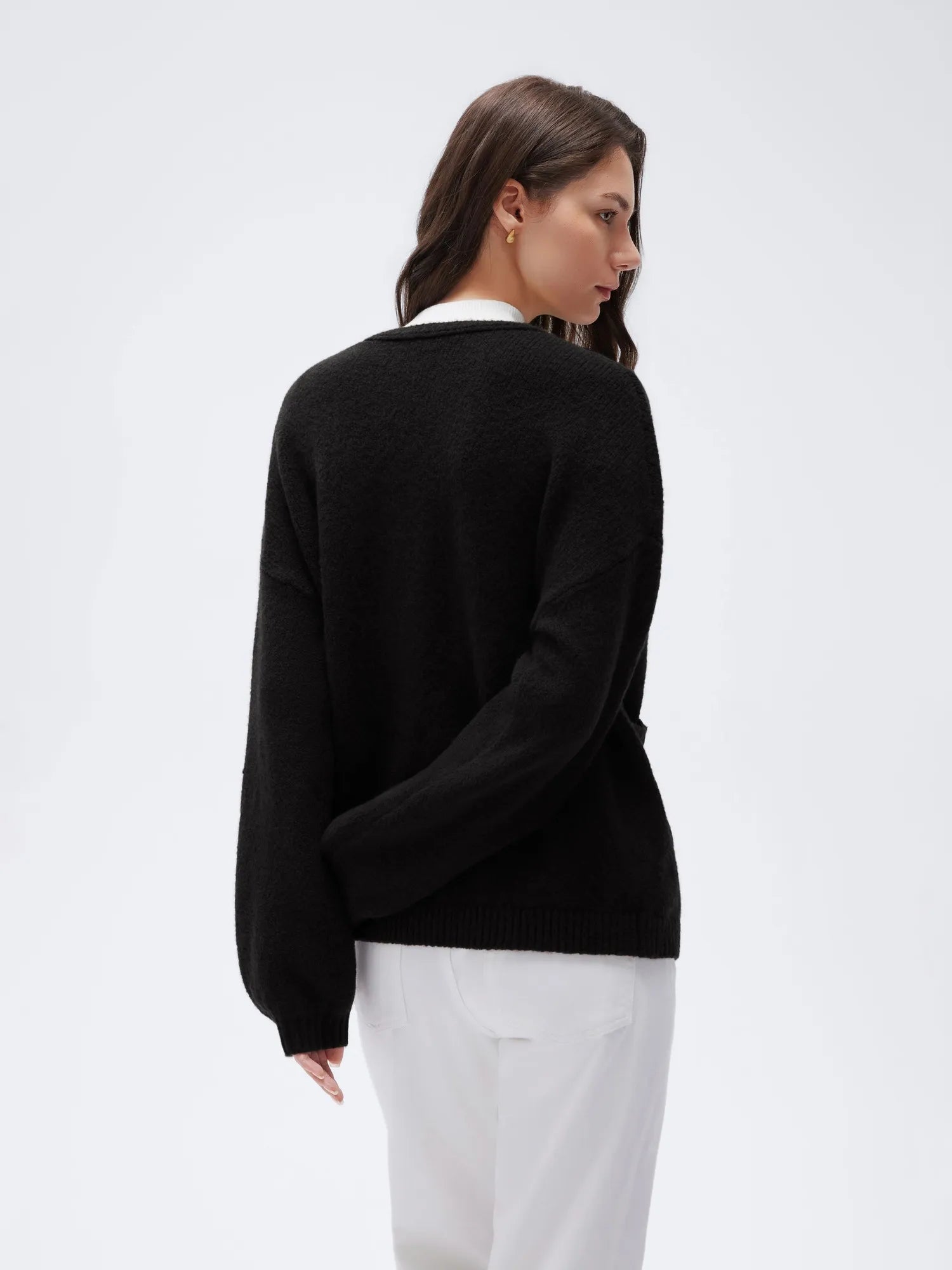 Cashmere Open Front Cardigan Sweaters-SS-SUUKSESS