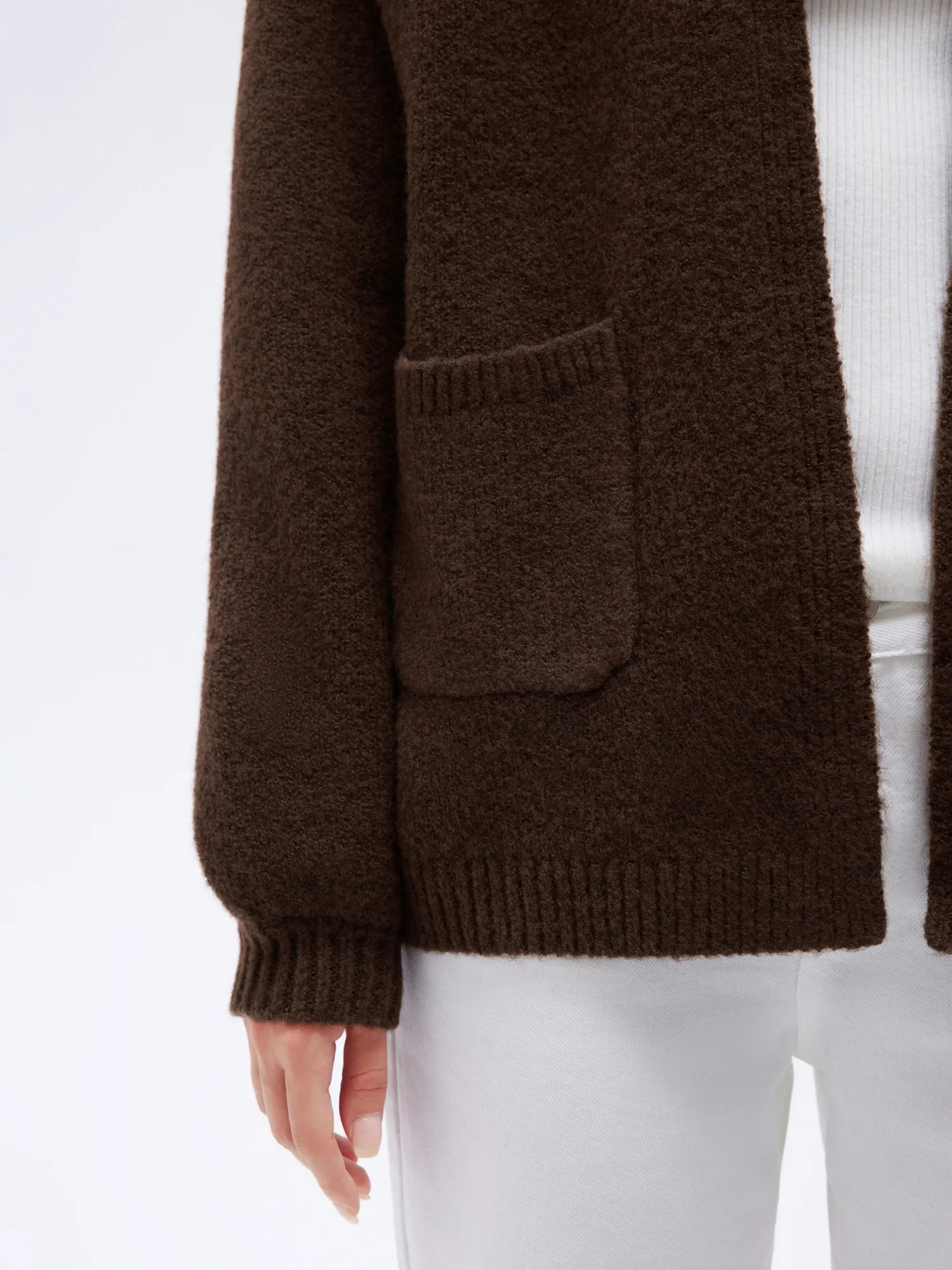 Cashmere Open Front Cardigan Sweaters-SS-SUUKSESS
