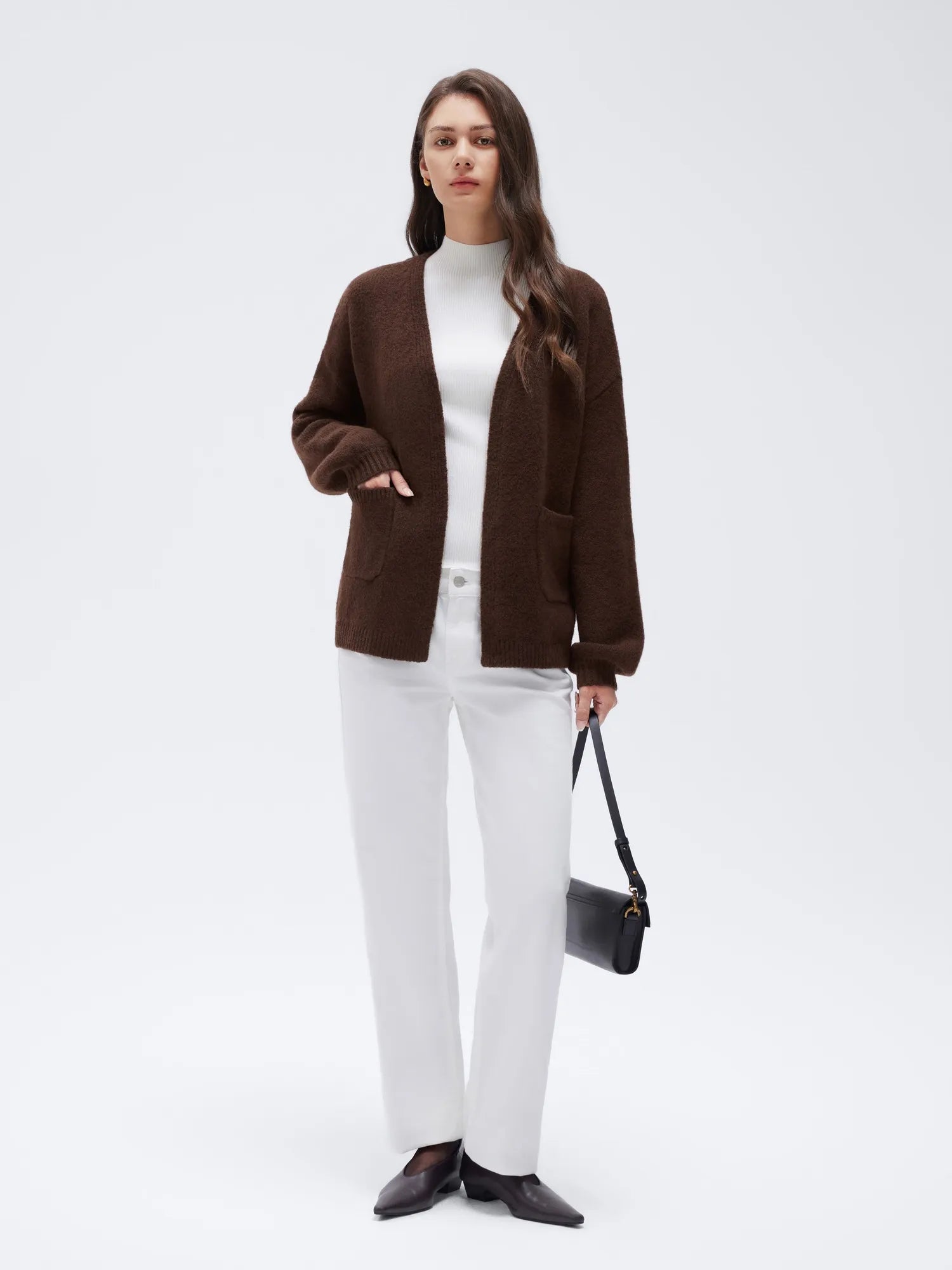 Cashmere Open Front Cardigan Sweaters-SS-SUUKSESS
