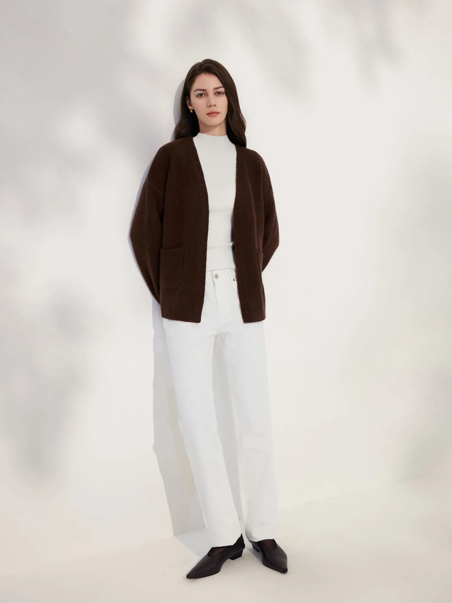 Cashmere Open Front Cardigan Sweaters-SS-SUUKSESS