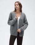 Cashmere Open Front Cardigan Sweaters-SS-SUUKSESS
