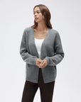 Cashmere Open Front Cardigan Sweaters-SS-SUUKSESS
