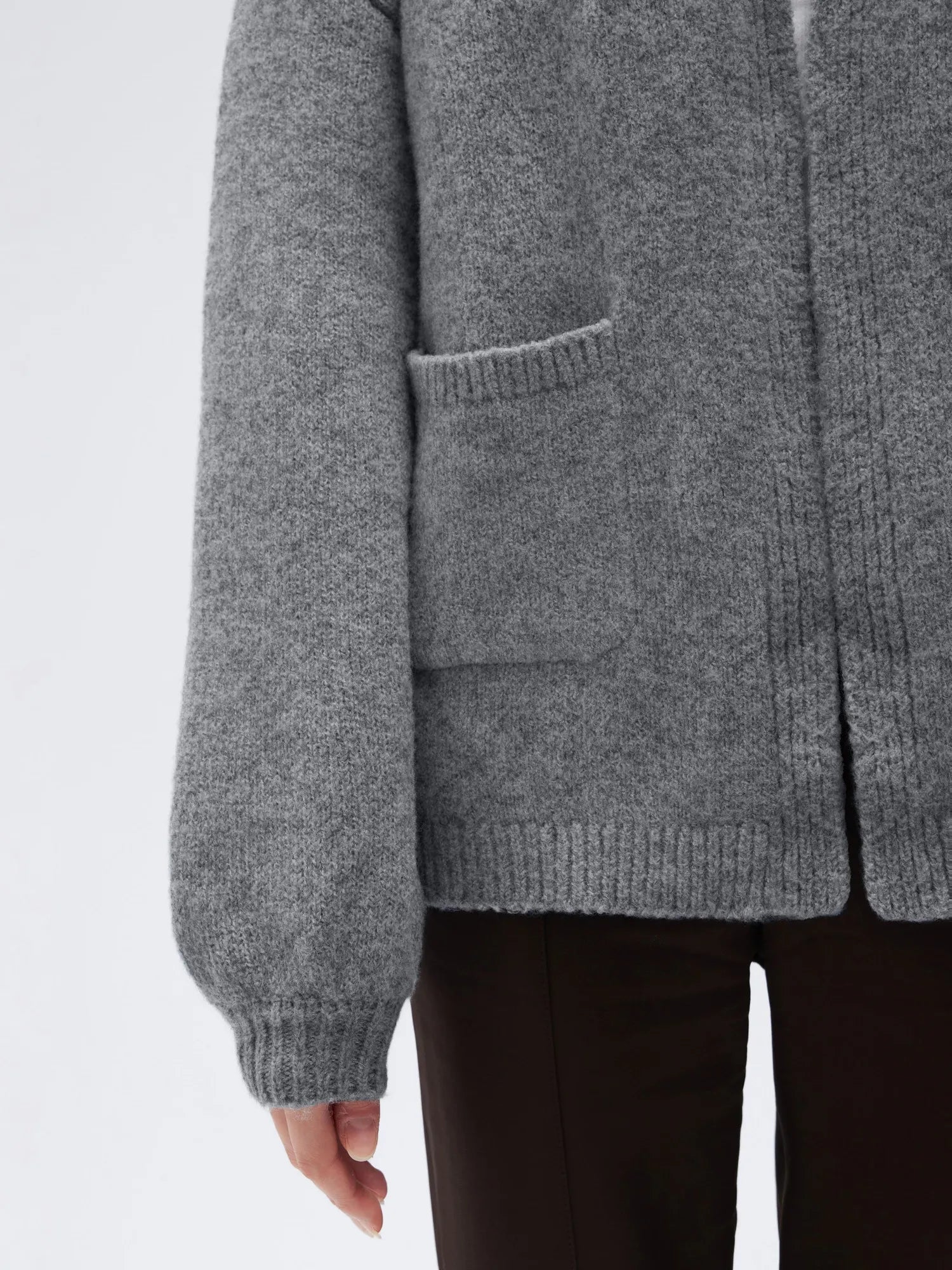 Cashmere Open Front Cardigan Sweaters-SS-SUUKSESS